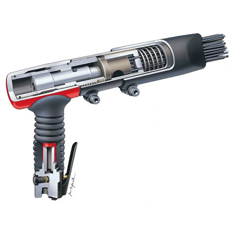 Chicago Pneumatic Heavy Duty Pistol Grip Needle Scaler Bpm X