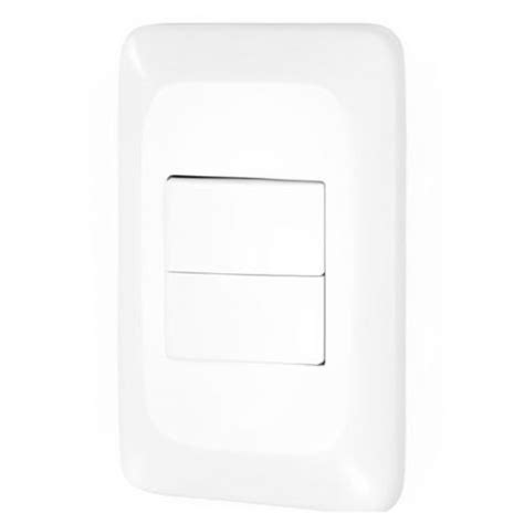 Cigame INTERRUPTOR EMBUTIR 2 TECLAS SIMPLES 10A HORIZONTAL BRANCO