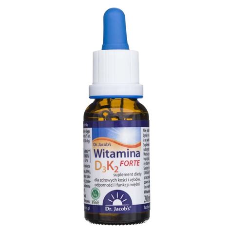 Dr Jacob S Witamina D3 K2 FORTE Krople 20 Ml