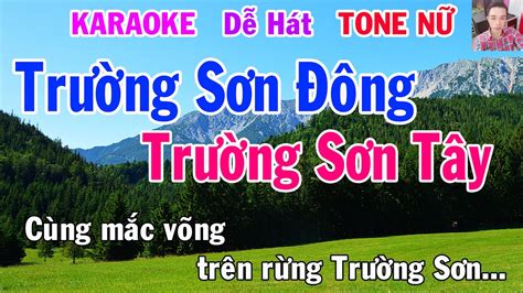 Karaoke Trường Sơn Đông Trường Sơn Tây Tone Nữ Nhạc Sống gia huy