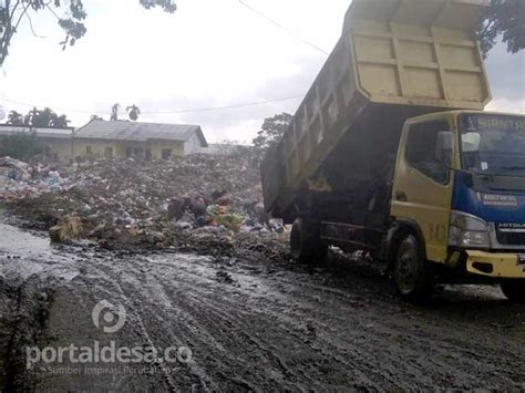 Curah Hujan Tinggi Sampah Di Tpa Tanjung Pinggir Meluap Hingga Ke