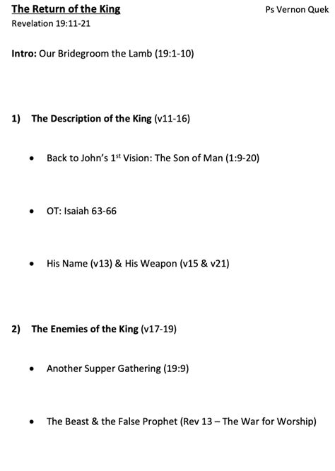 Sermon Notes Apr Zion Bishan Bible Presbyterian Church