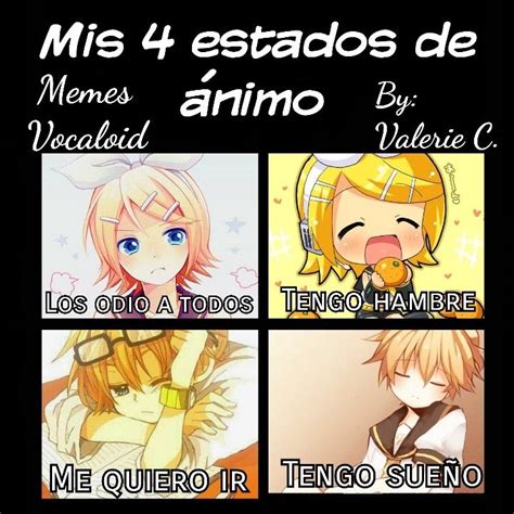 Mis Estados De Nimo Memes Vocaloid Memes De Anime Memes