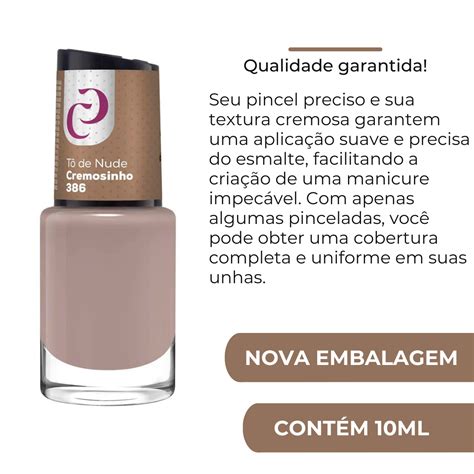 Esmalte Cora Coleção To de Nude Cremoso Cremosinho 10ml Gabeauty Cosméticos