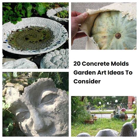 20 Concrete Molds Garden Art Ideas To Consider | SharonSable