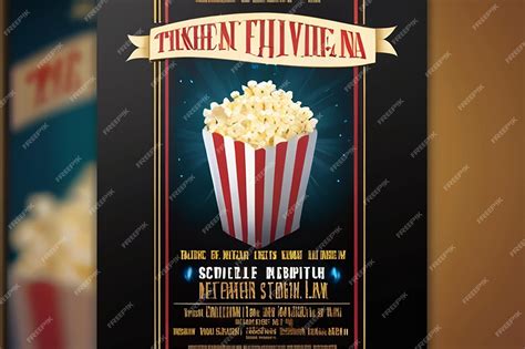 Premium Photo Movie Magic Film Screening Poster Banner