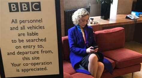 Channel S Cathy Newman Stages A Sit In At Bbc Hq