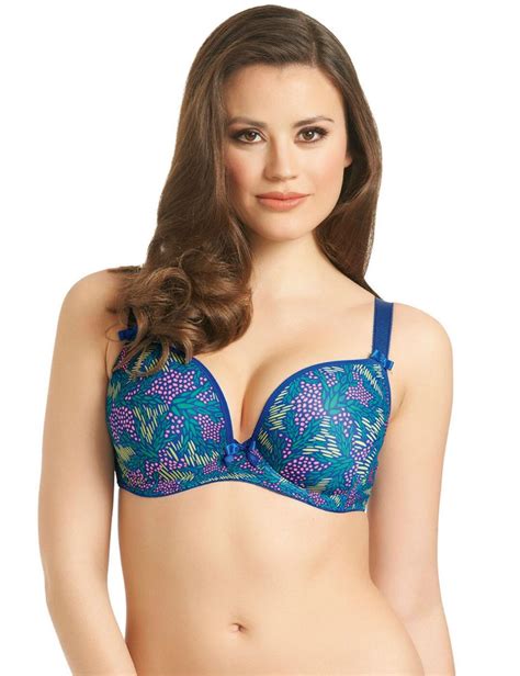 4234 Freya Deco Padded Plunge Bra Lagoon Print 4234 Lagoon Print