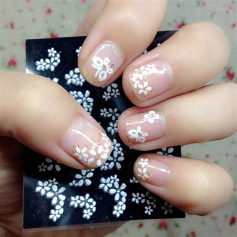 30 Sheet Floral Design 3d Nail Art Stickers Water Transfers Nail Decals