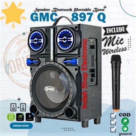 Speaker Bluetooth Gmc D Gratis Mic Lazada Indonesia