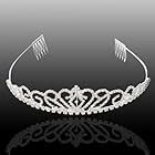 Amazon Didder Silver Crystal Tiara Crowns For Women Girls Elegant