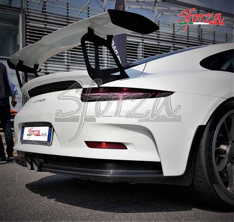 Best Exhaust Sforza Porsche Gt Rs Carbon Rear Bumper Lower