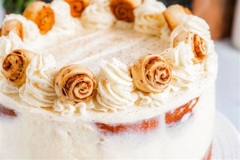 Cinnamon Roll Layer Cake Mom On Timeout