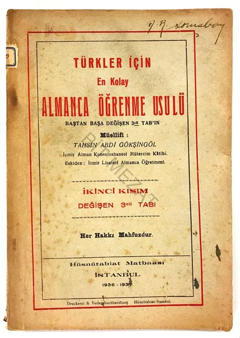 Türkler İçin En Kolay Almanca Öğrenme Usulü Tahsin Abdi Gökşingöl