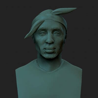 2Pac Shakur Raper - 3D Model by narek84