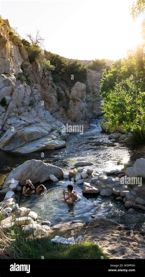 At The Deep Creek Hot Springs In California Usa Stock Photo Alamy