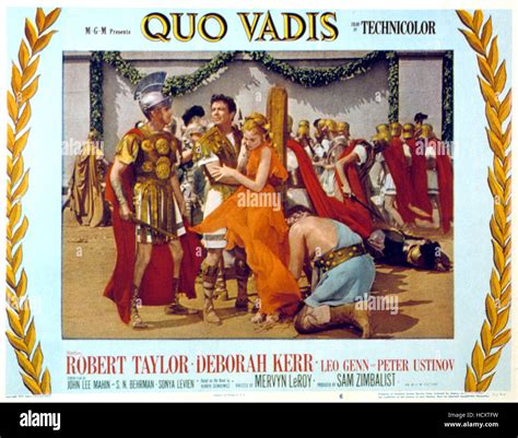 Quo Vadis Robert Taylor Deborah Kerr 1951 Stock Photo Alamy