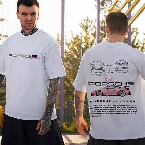 Camiseta Carro Porsche Berry Camisa Streetwear Algod O Confort Vel