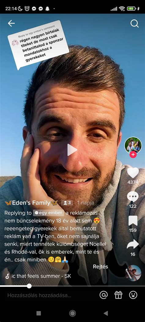 eden s family szerint sokan ki vannak akadva hogy miért reklámozik és