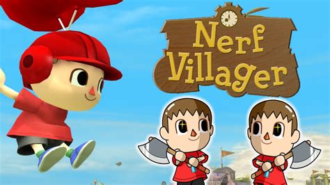 Nerf Villager Super Smash Bros Wii U Montage Youtube