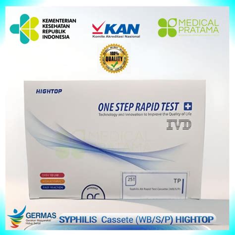 Jual Syphilis Rapid Test Cassete Isi Test Merk Hightop Shopee