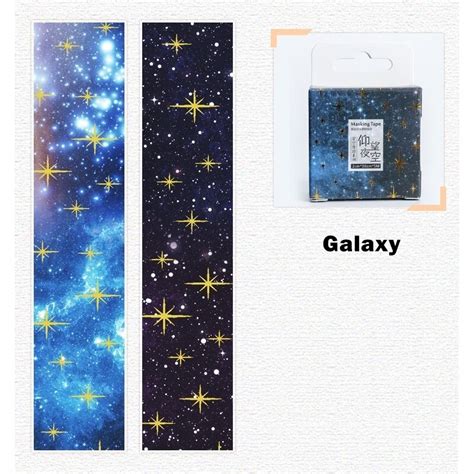 Pcs Starry Star Washi Tape Mm Galaxy Constellat Grandado