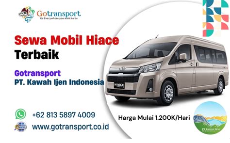 Sewa Mobil Hiace Di Banyuwangi Gotransport Siap Melayani