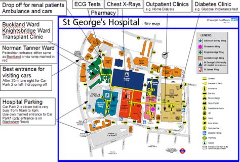 Hospital site layout - from a renal patients perspective