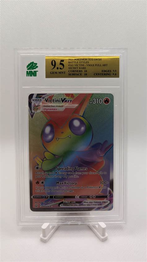 Victini Vmax 165163 Rainbow Secret Rare Battle Styles Pokemon Mnt