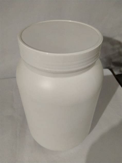 White Round Hdpe Protein Powder Jar Weight Gm Capacity Kg Rs