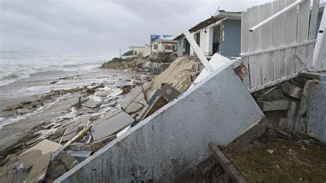 Tropical Storm Nicole topples Florida beachfront homes into ocean