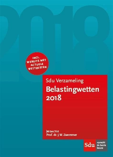 Educatieve Wettenverzameling Sdu Verzameling Belastingwetten