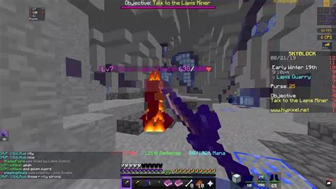 Hypixle Skyblock Gameplay Stream Getting Lapis Armour YouTube