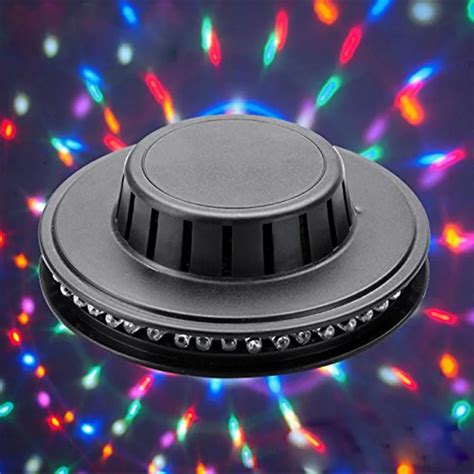 48 Leds Rgb Led Party Light Auto Rotating Ufo Sun Shape Stage Lamp For