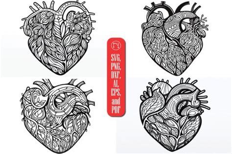 Valentines Decorative Heart Svg Bundle Graphic By Ngised · Creative