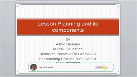 What Are The 8 Components Of Lesson Plan Printable Templates