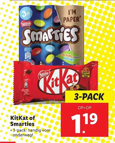 Kitkat Of Smarties Aanbieding Bij Lidl Folders Nl