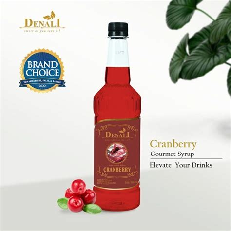 Jual DENALI SYRUP 750 ML CRANBERRY SIRUP DENALI RASA CRANBERRY Shopee