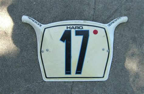 Vintage Haro Bmx Number Plate From 1983 This Was My Number Flickr