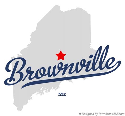 Map of Brownville, ME, Maine