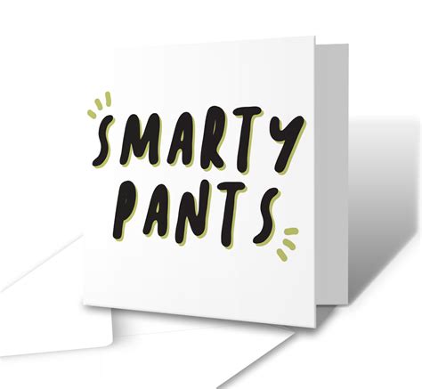 Smarty Pants Exam Results Congratulations Greetings Card Victorian