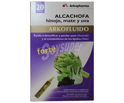 Arkopharma Arkofluido Alcachofa Hinojo Mate Y Uva Caja 20 Uds