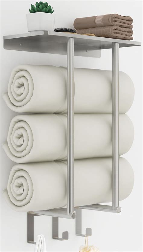 Amazon Bethom Towel Shelf For Bathroom Wall Mounted Tier Hotel