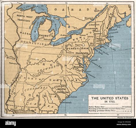 1783 Map Of United States - Map