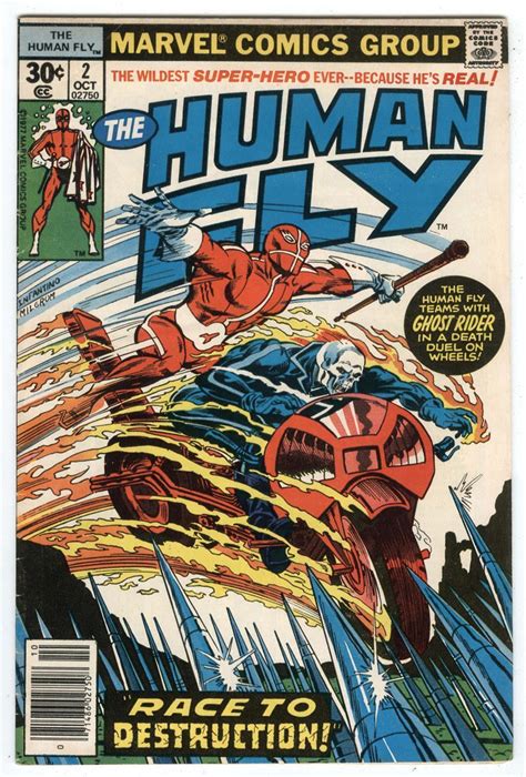 Marvel S The Human Fly 2 Oct 1977 Bronze Age Ghost Rider Appearance