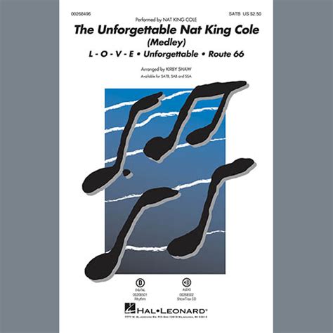 Kirby Shaw The Unforgettable Nat King Cole Sheet Music For Sab Choir