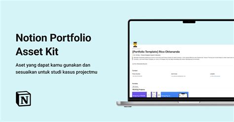 Ux Portfolio Asset Notion Portfolio Asset Untuk Ui Ux Designer Figma