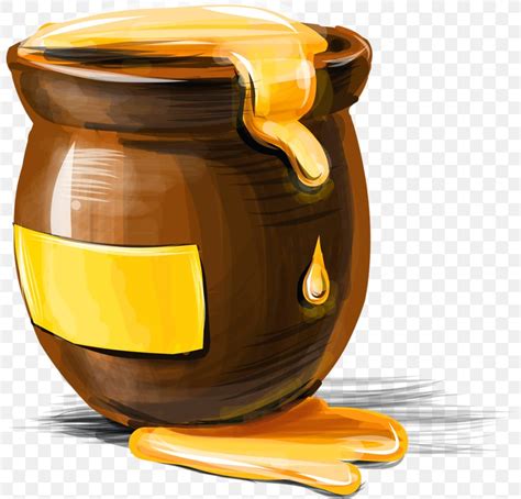 Bee Honey Jar Clip Art, PNG, 800x786px, Bee, Cup, Honey, Honey Bee, Jar ...