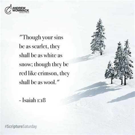 Though Your Sins Be As Scarlet They Shall Be As White As Snow Though