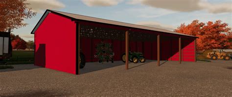 Open Sided Machine Shed V1 0 FS22 Mod Farming Simulator 22 Mod